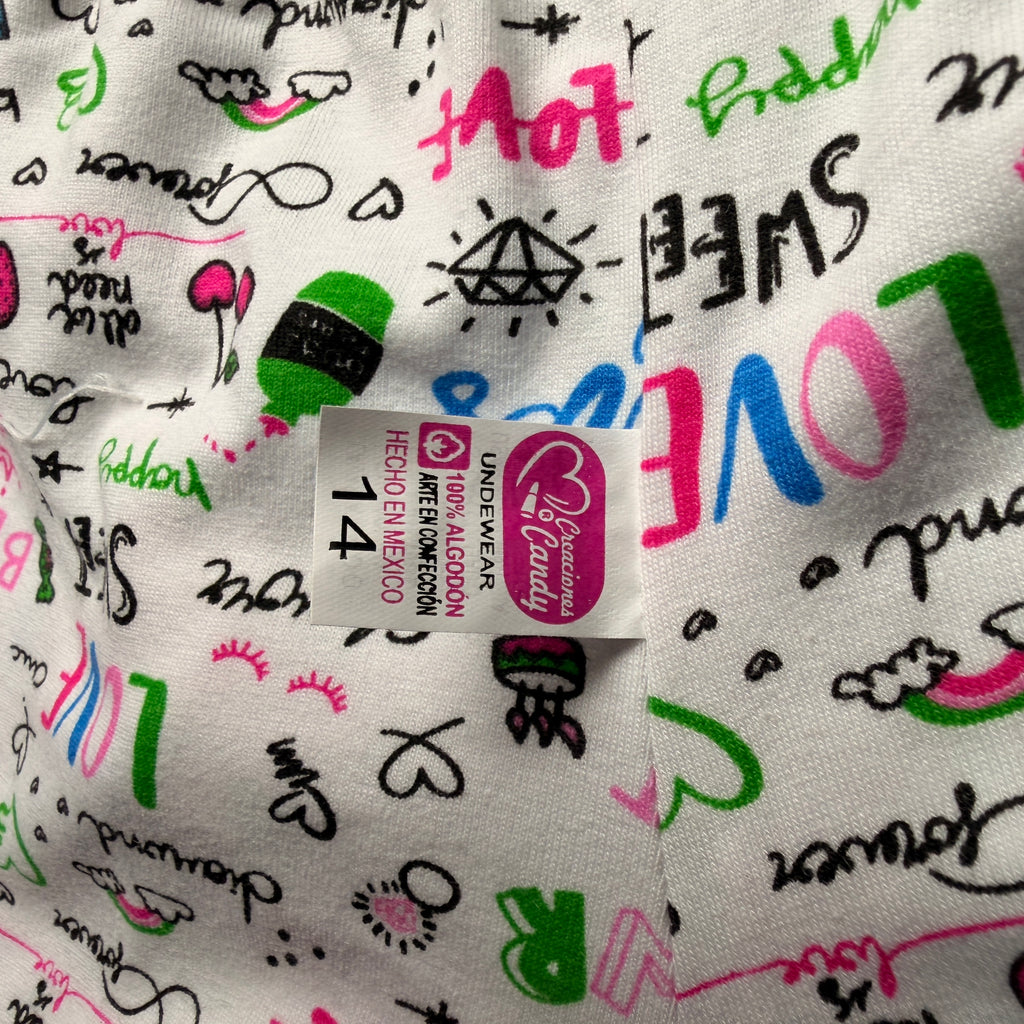 Boxer de algodón estampado de niña