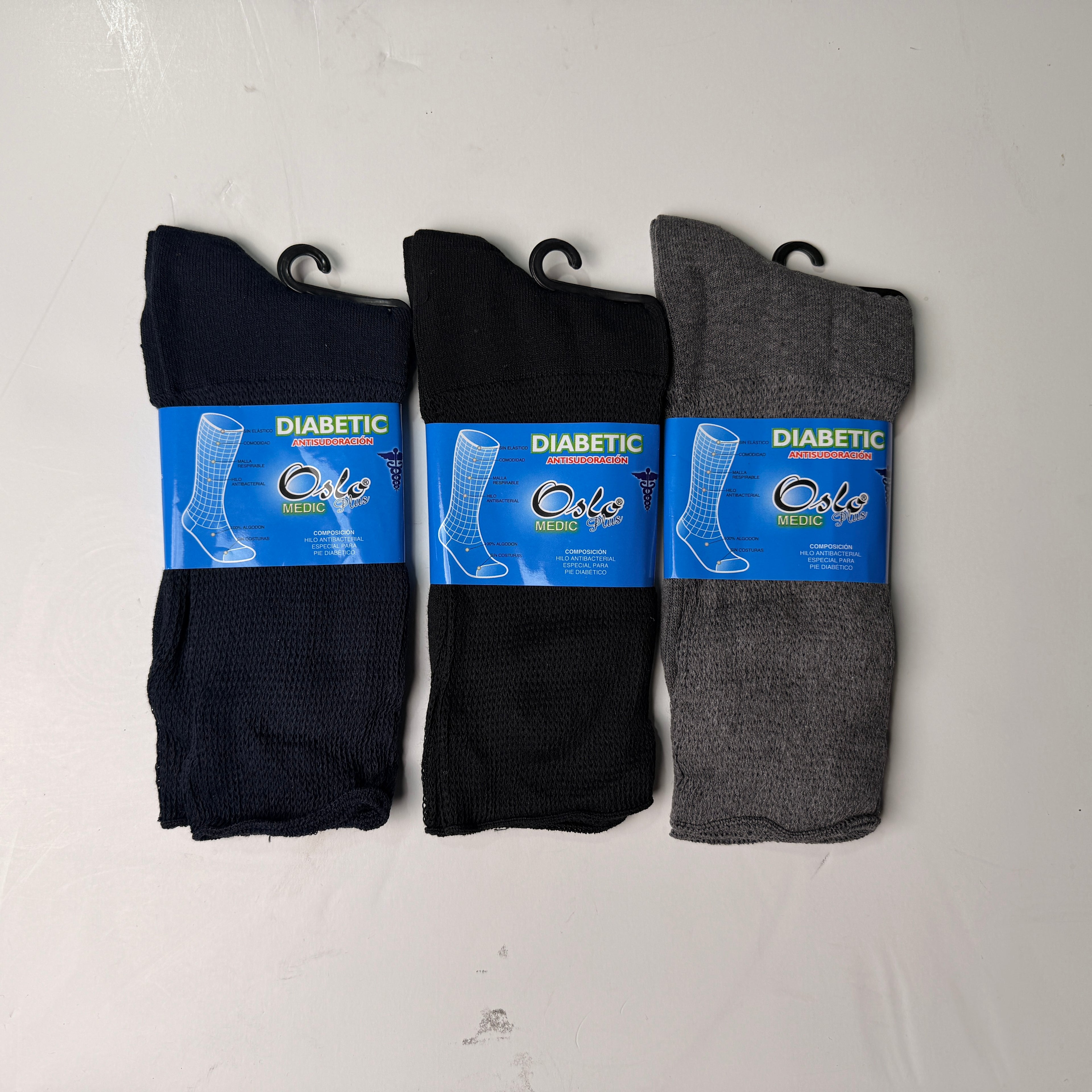 Calcetín delgado para diabético