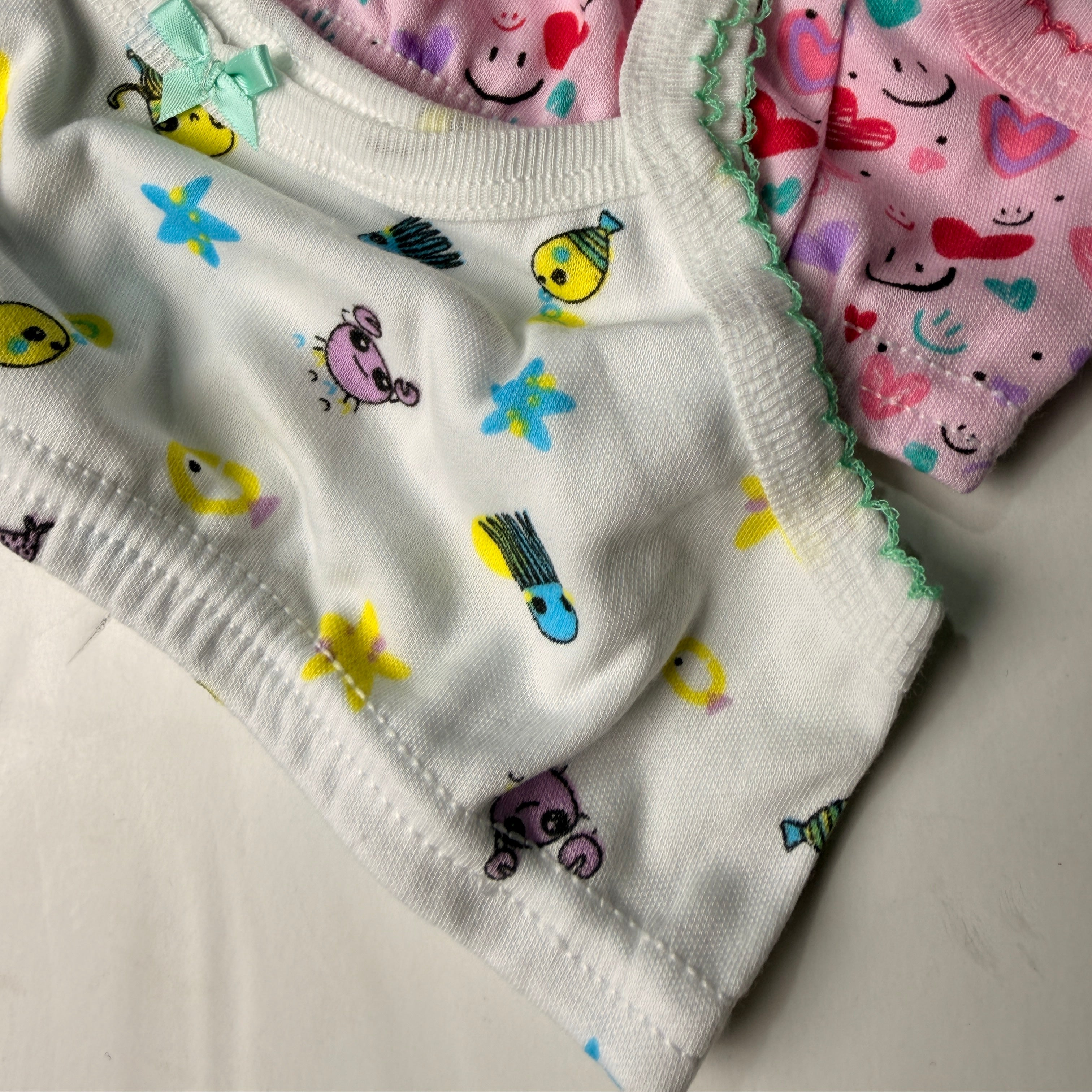 Corpiño estampado de algodón para niña