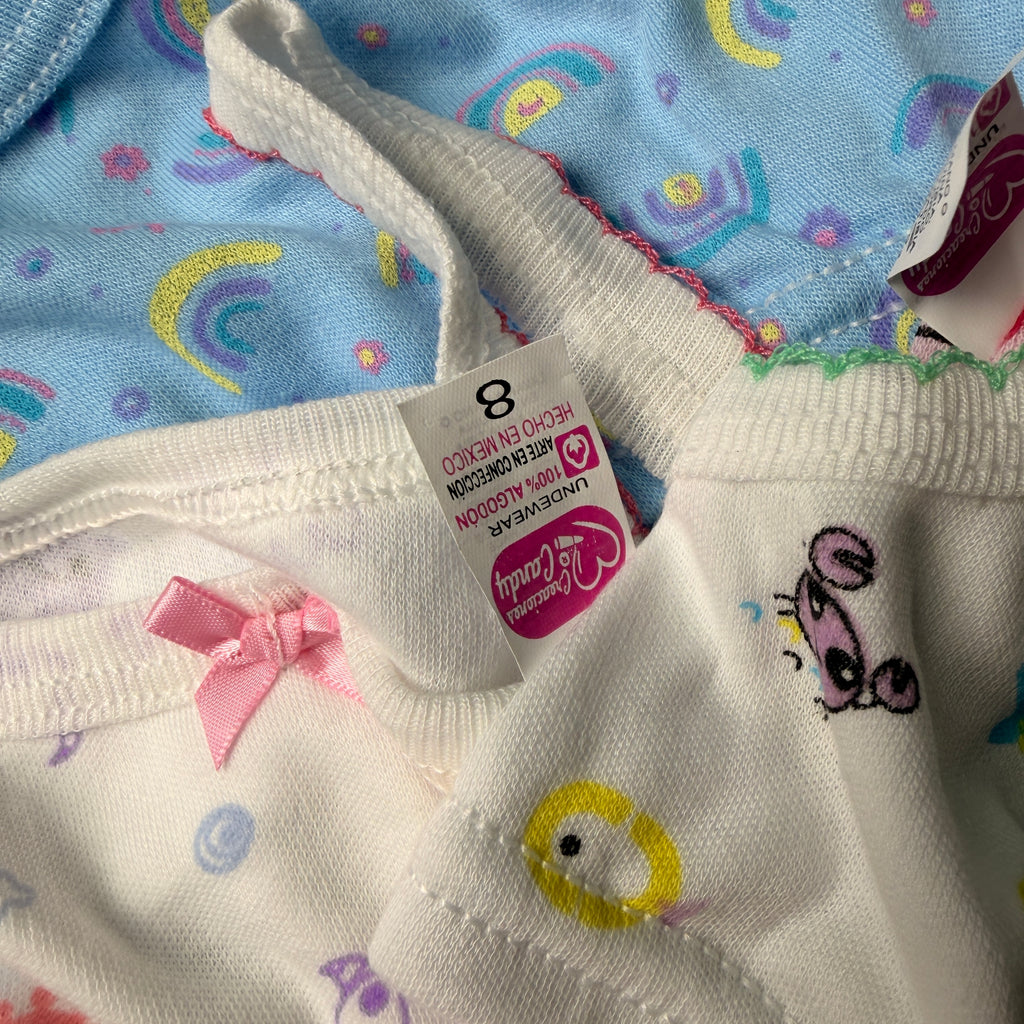 Corpiño estampado de algodón para niña