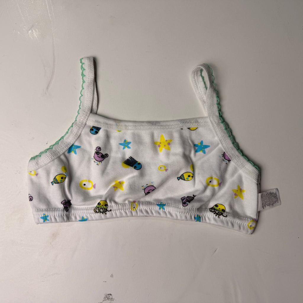 Corpiño estampado de algodón para niña