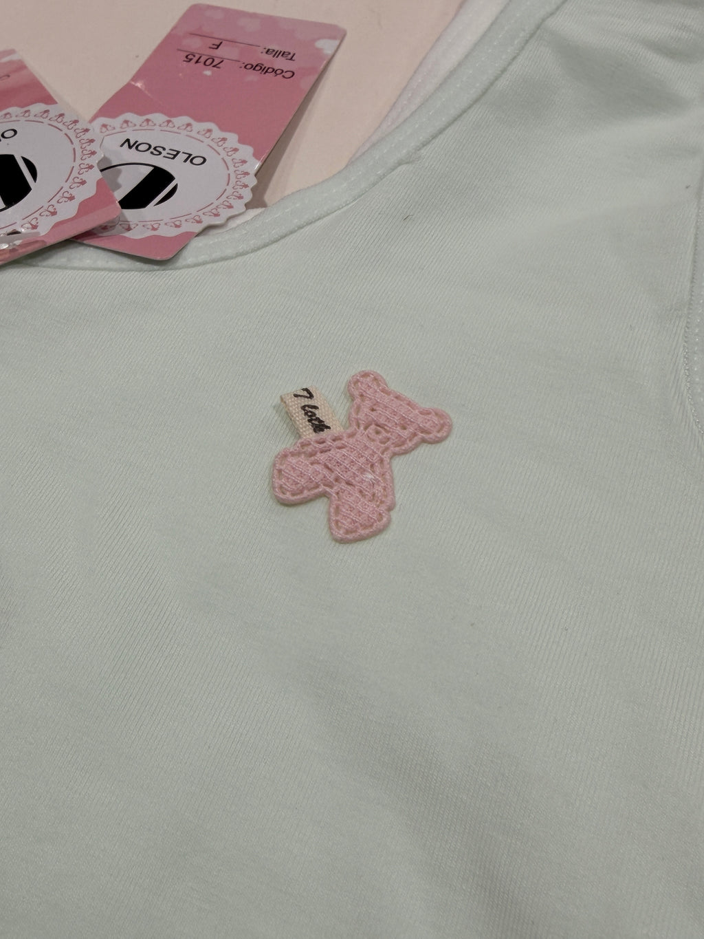 Top de algodón para niña- Docena